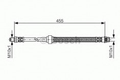 Furtun frana CITROEN XSARA 1.9 D - BOSCH 1 987 476 785 foto