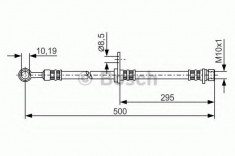 Furtun frana ROVER 25 1.4 16V - BOSCH 1 987 476 736 foto