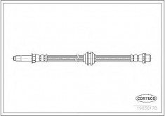 Furtun frana MERCEDES-BENZ SPRINTER 3-t bus 224 - CORTECO 19036178 foto