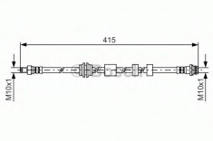 Furtun frana VOLVO XC70 II combi D3 - BOSCH 1 987 481 425 foto