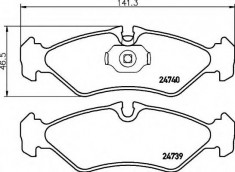 placute frana MERCEDES-BENZ SPRINTER 2-t bus 208 D - HELLA 8DB 355 014-421 foto