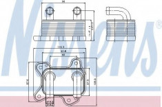 Radiator ulei, ulei motor OPEL ASTRA G hatchback 1.7 DTI 16V - NISSENS 90682 foto