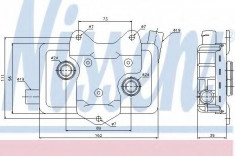 Radiator ulei, ulei motor MERCEDES-BENZ SPRINTER 2-t bus 208 D - NISSENS 90618 foto