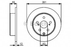 Disc frana TOYOTA RAV 4 III 2.0 VVT-i 4WD - BOSCH 0 986 479 419 foto