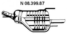 Toba esapament finala OPEL ASTRA G hatchback 1.6 16V - EBERSPACHER 08.399.87 foto