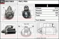 starter FIAT DUCATO caroserie 140 Natural Power - DELCO REMY DRS7983 foto