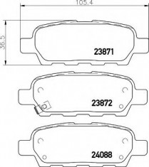 placute frana NISSAN X-TRAIL 2.0 dCi FWD - HELLA 8DB 355 010-241 foto