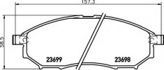 placute frana NISSAN CAMIONES / FRONTIER 2.5 dCi 4WD - HELLA 8DB 355 013-141 foto