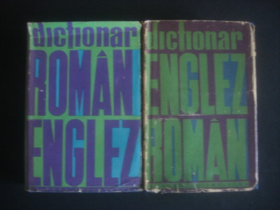 Dictionar Roman-Englez si englez-roman 2 volume (1965, editie cartonata) foto