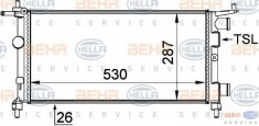 Radiator, racire motor OPEL VITA B 1.0 i 12V - HELLA 8MK 376 722-441 foto