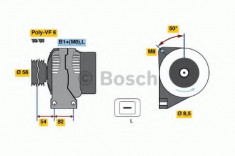 Generator / Alternator VOLVO S40 I limuzina 2.0 T - BOSCH 0 986 042 840 foto