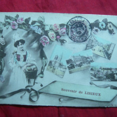 Ilustrata TCV Suvenir din Lisieux Franta , circulat 1901