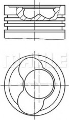 Piston VW CADDY III caroserie 1.9 TDI 4motion - MAHLE ORIGINAL 030 65 00 foto