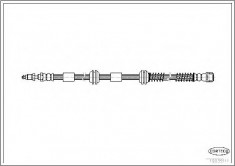 Furtun frana VW TOUAREG 2.5 R5 TDI - CORTECO 19035111 foto