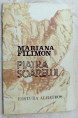 MARIANA FILIMON - PIATRA SOARELUI (VERSURI, editia princeps - 1982)