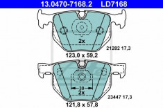 placute frana BMW 7 limuzina 730 d - ATE 13.0470-7168.2 foto