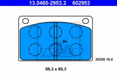 placute frana VOLVO 140 limuzina 2.0 - ATE 13.0460-2953.2 foto