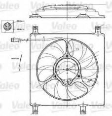 motor electric,ventilator OPEL AGILA 1.0 12V - VALEO 698552 foto