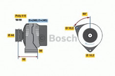 Generator / Alternator MERCEDES-BENZ SL 500 - BOSCH 0 986 041 650 foto