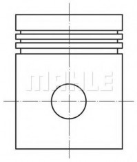 Piston LADA 1200-1600 1200 L/S - MAHLE ORIGINAL 448 10 01 foto