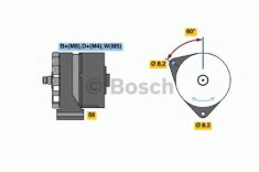 Generator / Alternator IVECO P/PA 260-30 AH - BOSCH 0 986 034 430 foto