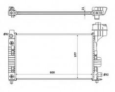 Radiator, racire motor MERCEDES-BENZ A-CLASS A 140 - NRF 54718 foto