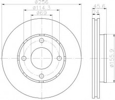 Disc frana SMART FORFOUR 1.1 - TEXTAR 92134803 foto