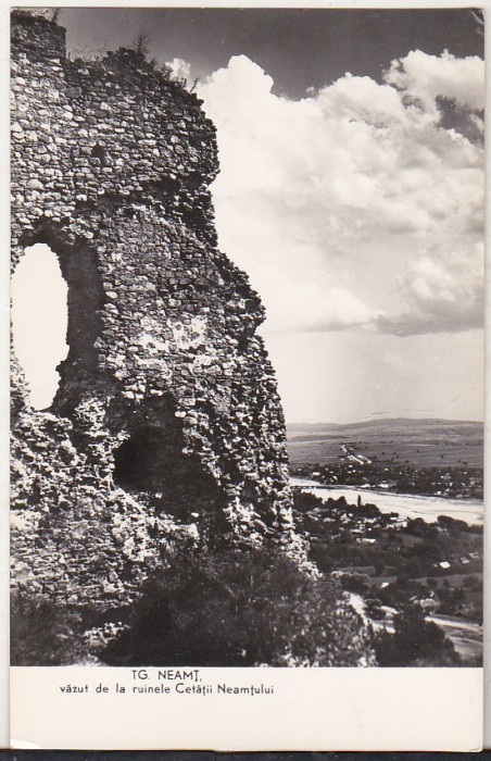 bnk cp Targu Neamt - Vazut de la ruinele Cetatii Neamtului - necirculata