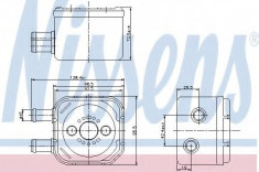 Radiator ulei, ulei motor VW SHARAN 1.9 TDI - NISSENS 90652 foto