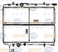 Radiator, racire motor CITROEN XSARA 1.6 16V - HELLA 8MK 376 718-131 foto