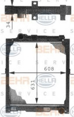 Radiator, racire motor MERCEDES-BENZ MK 1222 - HELLA 8MK 376 721-281 foto