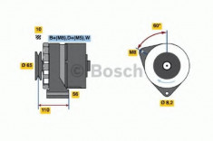 Generator / Alternator VW CITYGOLF 1.6 - BOSCH 0 986 034 240 foto