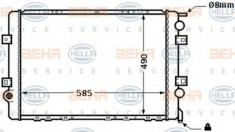 Radiator, racire motor RENAULT TRUCKS MASCOTT platou / sasiu 130 - HELLA 8MK 376 704-621 foto