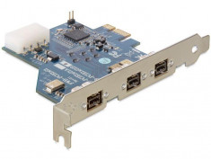 CONTROLER PCI EXPRESS CARD&amp;gt;3X FIREWIRE B DELOCK 61643 foto