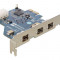 CONTROLER PCI EXPRESS CARD&gt;3X FIREWIRE B DELOCK 61643