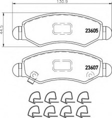 placute frana OPEL AGILA 1.0 12V - HELLA 8DB 355 011-691 foto