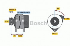 Generator / Alternator OPEL VECTRA B 2.2 DTI 16V - BOSCH 0 986 044 030 foto