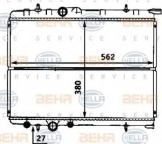 Radiator, racire motor CITROEN C4 II 1.6 Flex - HELLA 8MK 376 718-161 foto