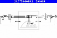 Cablu ambreiaj RENAULT ESPACE Mk II 2.1 TD - ATE 24.3728-1015.2 foto