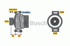 Generator / Alternator MERCEDES-BENZ SPRINTER 2-t bus 208 CDI - BOSCH 0 986 042 530 foto