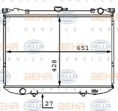 Radiator, racire motor NISSAN NAVARA pick-up 2.5 D 4WD - HELLA 8MK 376 707-521 foto