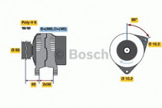 Generator / Alternator OPEL VECTRA B 2.0 DI 16V - BOSCH 0 986 041 330 foto