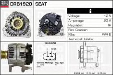 Generator / Alternator SEAT AROSA 1.4 - DELCO REMY DRB1920 foto