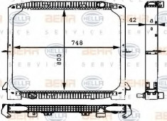 Radiator, racire motor IVECO EuroTrakker MP 190 E 30 H - HELLA 8MK 376 721-571 foto