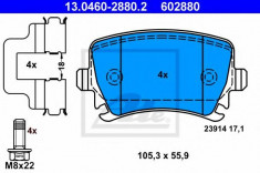 placute frana SEAT LEON 1.6 TDI - ATE 13.0460-2880.2 foto