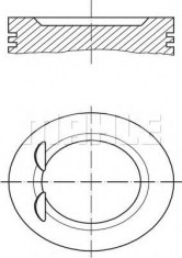 Piston ALFA ROMEO 155 2.0 16V Turbo Q4 - MAHLE ORIGINAL 009 28 00 foto