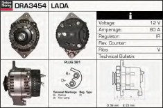 Generator / Alternator LADA NIVA 1700 i - DELCO REMY DRA3454 foto