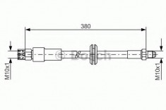 Furtun frana AUDI 500 1.8 - BOSCH 1 987 476 140 foto