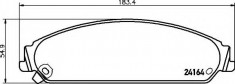 placute frana CHRYSLER 300 C limuzina 3.0 V6 CRD - HELLA 8DB 355 011-891 foto