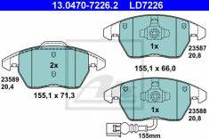 placute frana AUDI TT 45 TFSI - ATE 13.0470-7226.2 foto